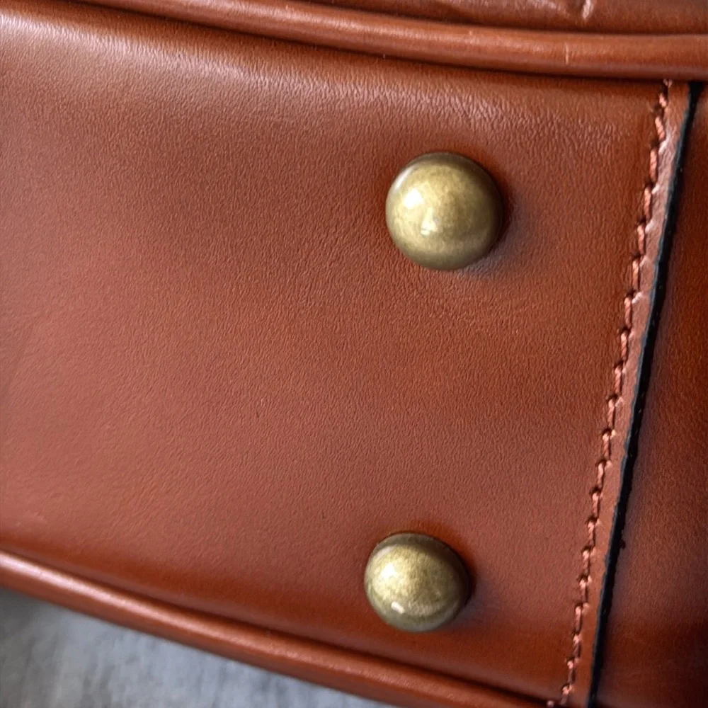Patricia Nash Gracchi Tooled Leather Crossbody Handbag Florence Brown